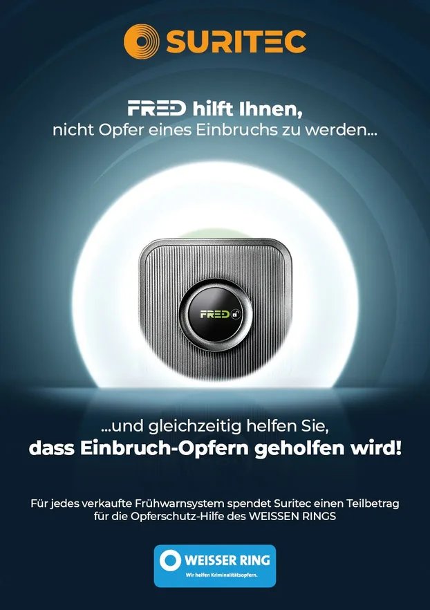 FRED hilft Ihnen, nicht Opfer eines Einbruchs zu werden – und gleichzeitig helfen Sie, dass Einbruch-Opfern geholfen wird